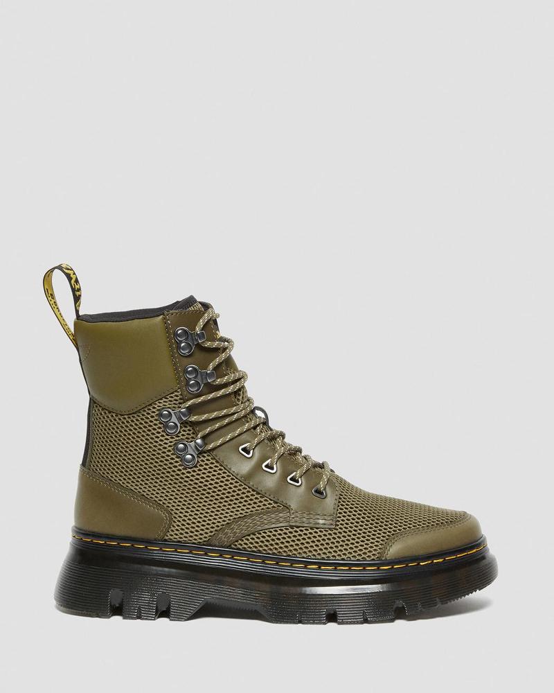 Olive / Skin Men's Dr Martens Tarik Toe Guard Utility Ankle Boots | CA 449YXF